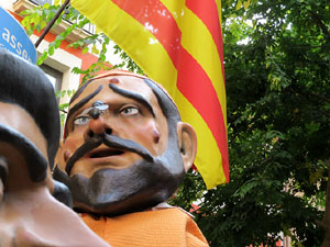 Fires 2019. Passejada amb els capgrossos de la ciutat i Fal&middot;lera Gironina