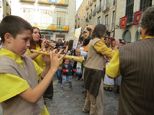 Fires 2019. Passejada amb els capgrossos de la ciutat i Fal&middot;lera Gironina