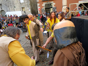 Fires 2019. Passejada amb els capgrossos de la ciutat i Fal&middot;lera Gironina