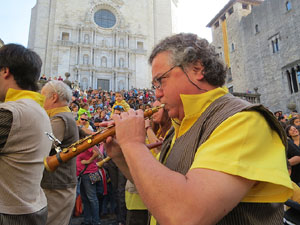 Fires 2019. Passejada amb els capgrossos de la ciutat i Fal&middot;lera Gironina