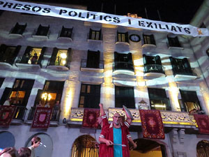 Fires 2019. Pregó de Fires. Entrada i ballades de capgrossos, gegants i faràndula a la plaça del Vi