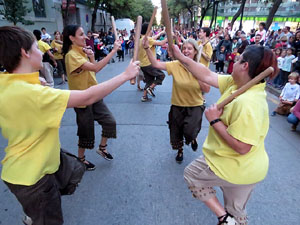 Fires 2019. Preg&oacute; de Fires. Les cercaviles de gegants i capgrossos fins la pla&ccedil;a del Vi
