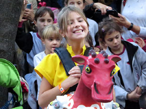 Fires 2019. Preg&oacute; de Fires. Les cercaviles de gegants i capgrossos fins la pla&ccedil;a del Vi