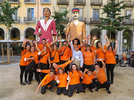 Fires 2019. Pregó de Fires. La cercavila de gegants i capgrossos fins la plaça del Vi