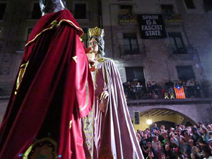 Fires 2019. Pregó de Fires. Balls de l'Àliga, els capgrossos i els gegants de la ciutat