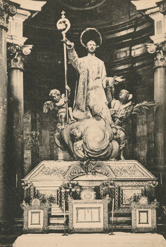 Imatge de Sant Narcí a la capella homònima. 1906-1918