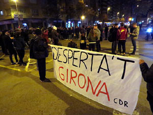 Manifestaci&oacute; i acci&oacute; del Tsunami democr&agrave;tic