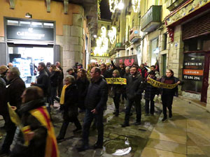 Manifestació de protesta contra les resolucions de la Junta Electoral Central que inhabilita el President Quim Torra