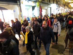 Manifestació de protesta contra les resolucions de la Junta Electoral Central que inhabilita el President Quim Torra