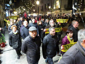 Manifestació de protesta contra les resolucions de la Junta Electoral Central que inhabilita el President Quim Torra