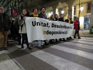 Manifestaci&oacute; de protesta contra les resolucions de la Junta Electoral Central que inhabilita el President Quim Torra