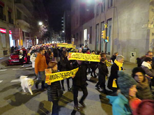 Manifestaci&oacute; de protesta contra les resolucions de la Junta Electoral Central que inhabilita el President Quim Torra
