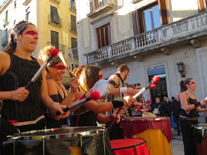 Nadal 2019. La percussi&oacute; de Bloc Quilombo per la Marat&oacute; de TV3