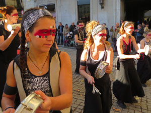 Nadal 2019. La percussi&oacute; de Bloc Quilombo per la Marat&oacute; de TV3