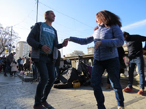 Nadal 2019 a Girona. Girona Christmas Swing amb Counting Off a la Rambla de la Llibertat