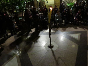 Nadal 2019 a Girona. Encesa de les llums de Hanukk&agrave; al pati dels Rabins