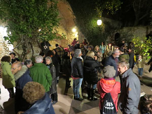 Nadal 2019 a Girona. Encesa de les llums de Hanukk&agrave; al pati dels Rabins