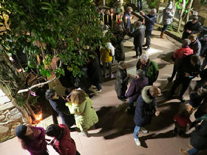 Nadal 2019 a Girona. Encesa de les llums de Hanukk&agrave; al pati dels Rabins