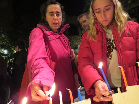 Encesa de llums al pati dels Rabins