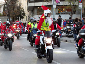 Nadal 2019. Papanoelada motera pels carrers de la ciutat