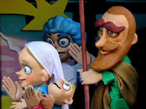 Nadal 2019. Cercavila i Els Pastorets de la Mula Baba a la pla&ccedil;a del Pallol