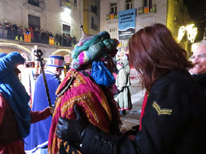 La Cavalcada de Reis 2020. Arribada del seguici a la pla&ccedil;a del Vi