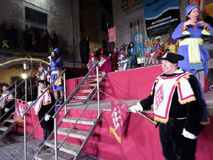 La Cavalcada de Reis 2020. Arribada del seguici a la pla&ccedil;a del Vi