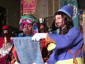 La Cavalcada de Reis 2020. Arribada del seguici a la pla&ccedil;a del Vi