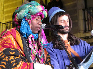 La Cavalcada de Reis 2020. Arribada del seguici a la pla&ccedil;a del Vi