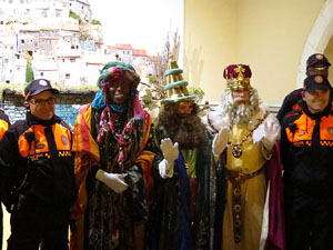 La Cavalcada de Reis 2020. Arribada del seguici a la pla&ccedil;a del Vi