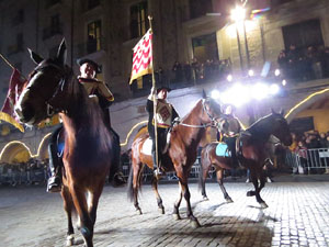 La Cavalcada de Reis 2020. Arribada del seguici a la pla&ccedil;a del Vi