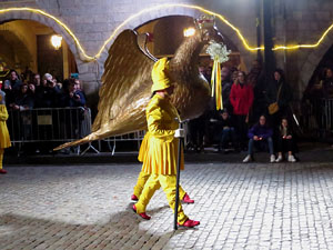 La Cavalcada de Reis 2020. Arribada del seguici a la pla&ccedil;a del Vi