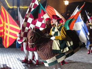 La Cavalcada de Reis 2020. Arribada del seguici a la pla&ccedil;a del Vi