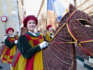La Cavalcada de Reis 2020. La precavalcada des de la Merc&egrave; pels carrers de Girona