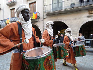 La Cavalcada de Reis 2020. La precavalcada des de la Merc&egrave; pels carrers de Girona