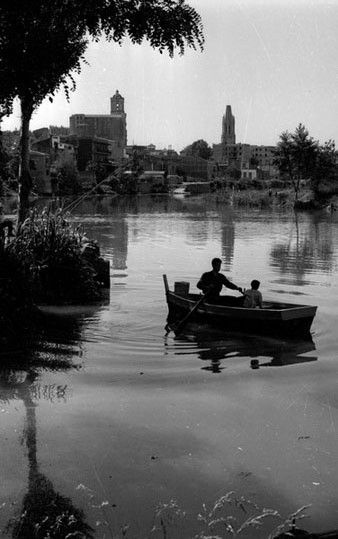 Vista del Ter a Pedret. Ca. 1961