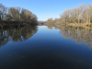 El pont de la Barca sobre el riu Ter constru&iuml;t el 1902