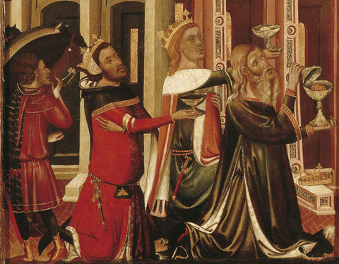 Adoració dels Reis. Ferrer i Arnau Bassa. Segle XIV