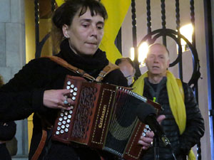 Concentració a la plaça del Vi per la independència i la llibertat dels presos polítics