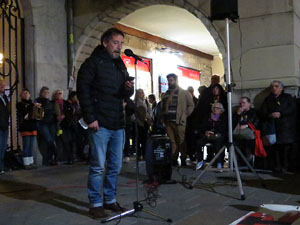 Concentració a la plaça del Vi per la independència i la llibertat dels presos polítics