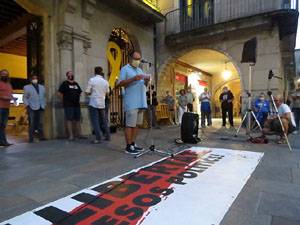 Concentració a la plaça del Vi per la independència i la llibertat dels presos polítics
