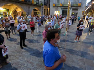 Concentració a la plaça del Vi per la independència i la llibertat dels presos polítics