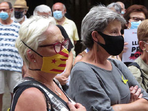 Concentraci&oacute; a la pla&ccedil;a del Vi per la independ&egrave;ncia i la llibertat dels presos pol&iacute;tics
