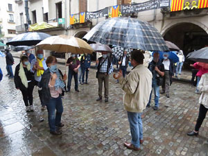 Concentració a la plaça del Vi per la independència i la llibertat dels presos polítics
