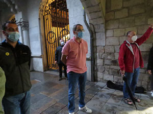 Concentració a la plaça del Vi per la independència i la llibertat dels presos polítics