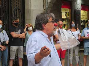 Concentraci&oacute; a la pla&ccedil;a del Vi per la independ&egrave;ncia i la llibertat dels presos pol&iacute;tics