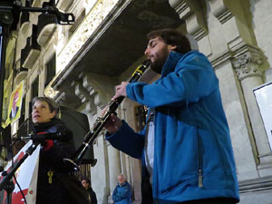 Concentració a la plaça del Vi per la independència i la llibertat dels presos polítics