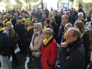 Concentració a la plaça del Vi per la independència i la llibertat dels presos polítics