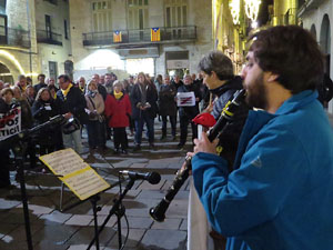 Concentració a la plaça del Vi per la independència i la llibertat dels presos polítics