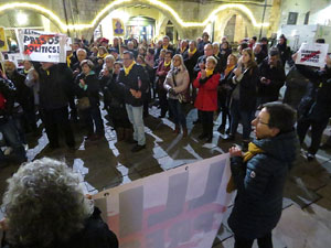 Concentració a la plaça del Vi per la independència i la llibertat dels presos polítics